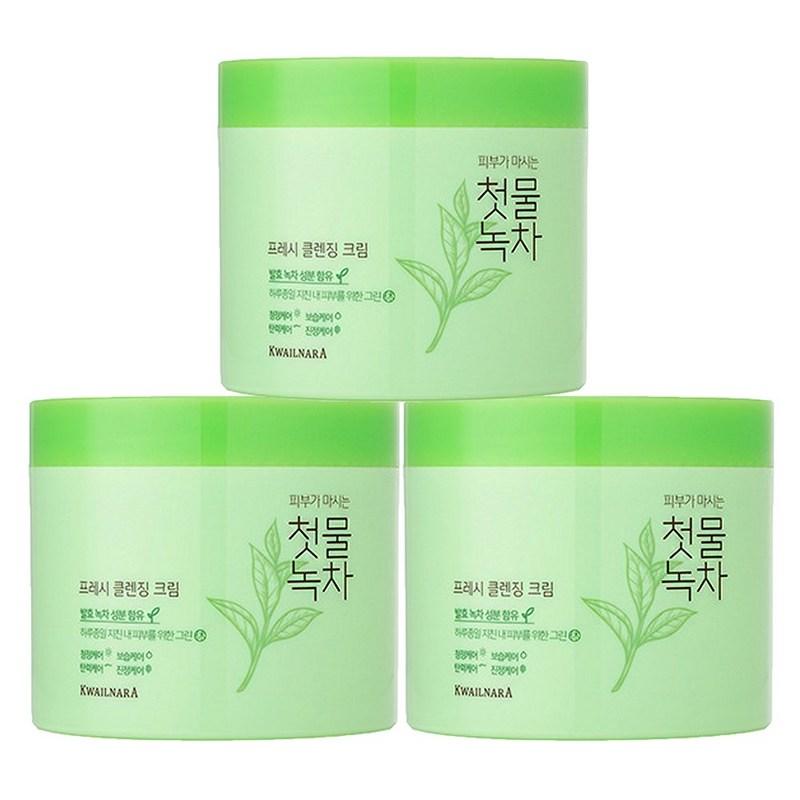 Fruitland First Harvest Green Tea Fresh Cleansing Cream, 300g, 3 Pcs