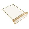 T-shaped Display Stand With Gold Borders 10*15cm/13*18cm/15*21cm Acrylic Double-sided Sign Vertical/horizontal