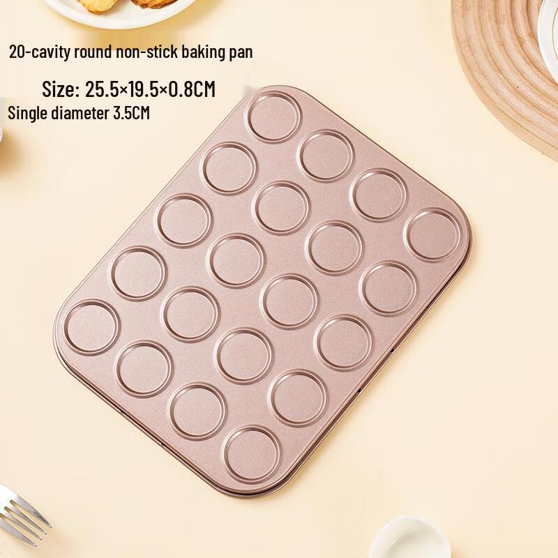 HANDUNYOU Non-stick 20-Cavity Macaron & Cookie Baking Pan