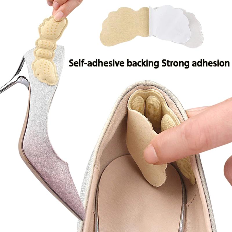 5Pairs Insoles For Shoes Patch Heel Pads For Sport Shoes Adjustable Size Feet Pad Insole Heel Protector Back Sticker Shoe Pad