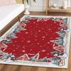 Christmas Carpet Christmas Tree Reindeer Floor Mat Living Room Sofa Decor Rug Bedroom Bedside Rug Washable Holiday Floor Mat