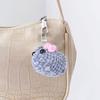 Mouse/Hamster Yarn Charm Keyring Soft Knitted Keychain Handmade Crochet Key Chain Colorful Bag Pendant for Women Girls
