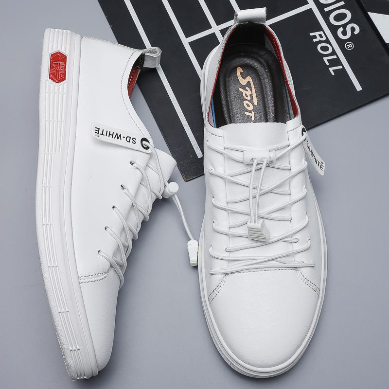 Fashion Fashion Brand Simple White Men's Leather Casual Shoes High-quality Brand Office Business Formal Shoes Men's Sports Oxford Shoes