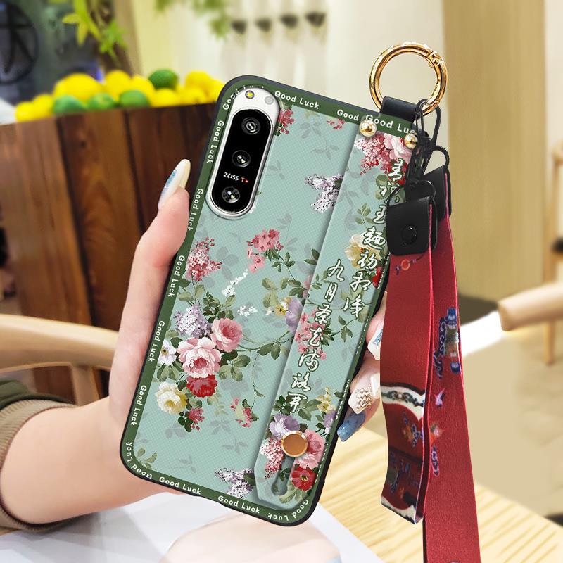 Durable Protective Phone Case For Sony Xperia5 IV Phone Holder Lanyard Shockproof Waterproof Ring Anti-dust Fashion