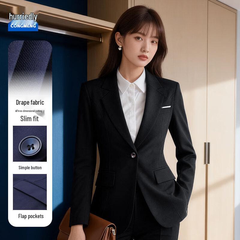 Женский приталенный профессиональный блейзер и брюки S