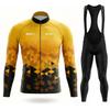 Neues Rcn Team Herbst Radtrikot Trägerhose Set Ropa Ciclismo Fahrrad MTB Kleidung Rennrad Anzug Herren Langarm Bicicleta Set
