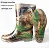 Men's PVC Waders with Non-Slip Rubber Boots and Cowhide Bottom Waterproof Rain Shoes