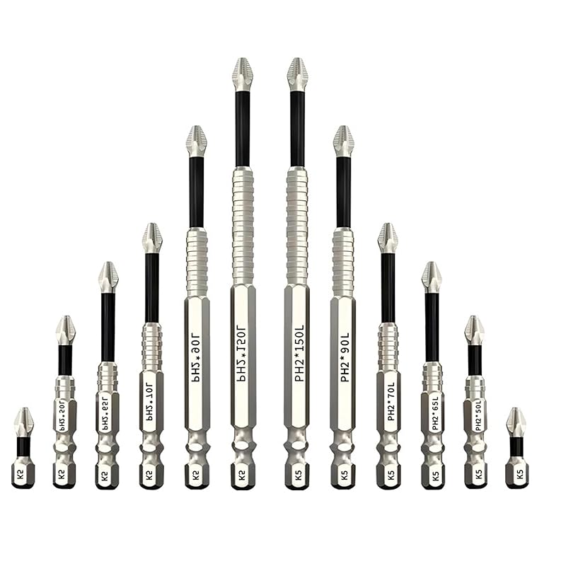 High-Magnetic Screwdriver Drill Bit Set, Lagonshop Durability Driver Bit, Electric Precision Screwdriver Set, Anti-Slip Electric Precision Sets (2*