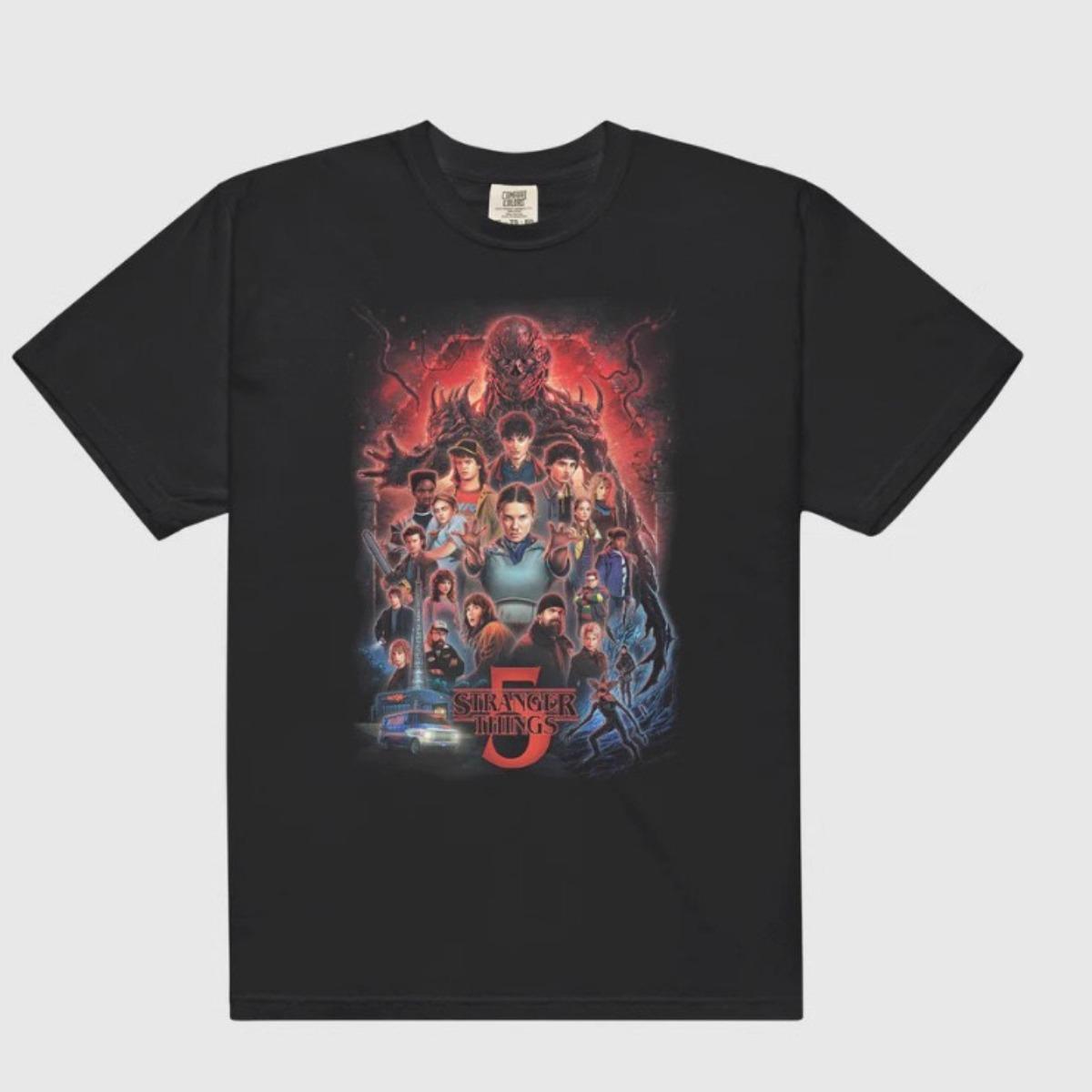 

Худи с графическим принтом Демогоргона из «Очень странных дел», свободные футболки с коротким рукавом, повседневные, с круглым вырезом, роскошные хлопковые топы XS