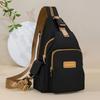 Large Capacity Backpack Water-Repellent Nylon Bag Multi-Functional Chest Bag Women's Travel Shoulder Bag