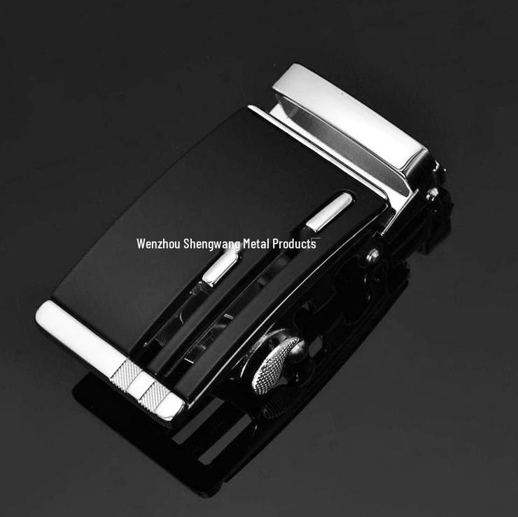 Men's Automatic Buckle Leather Belt