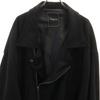 Unrelaxing Faux Suede Double Riders Jacket Black Women Used