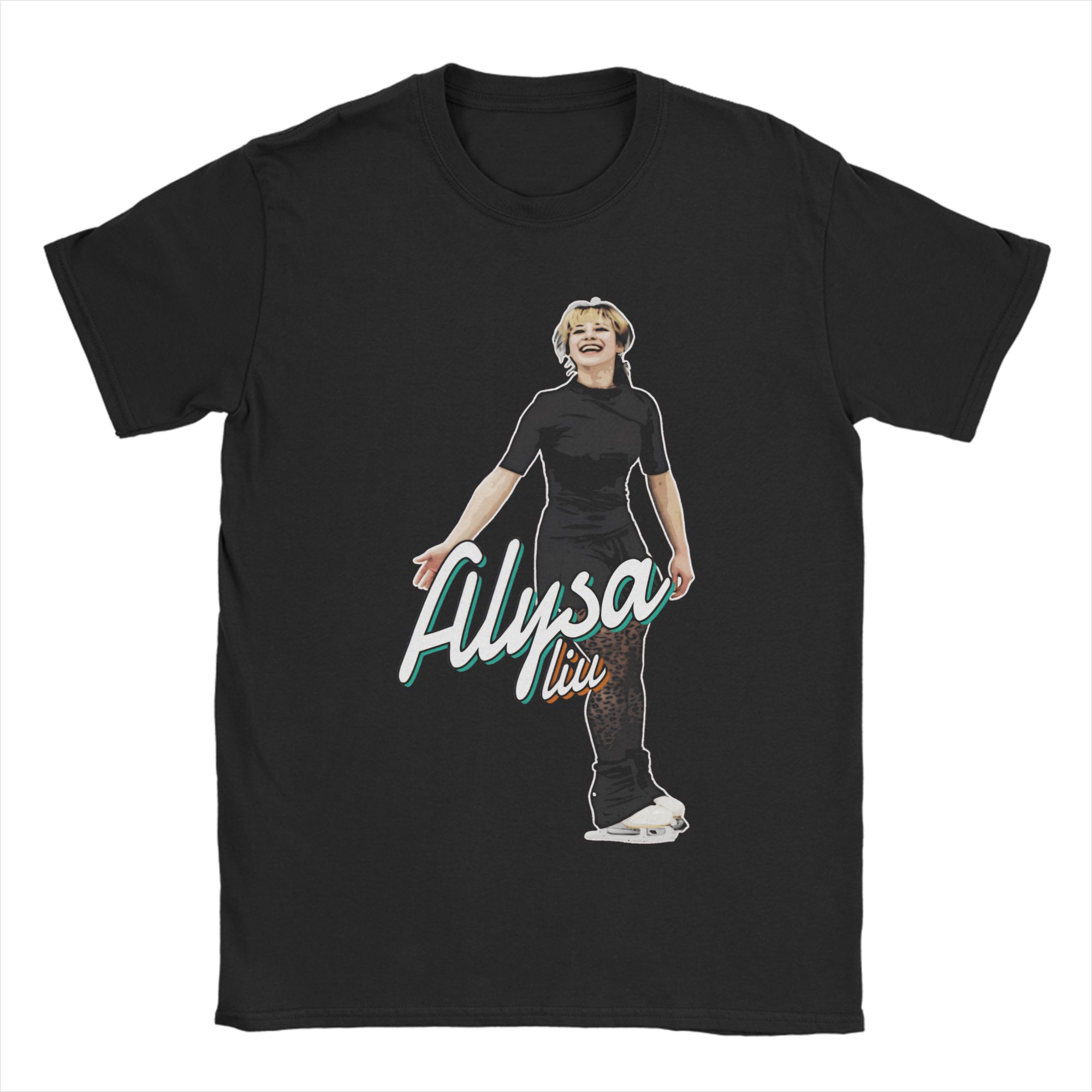 

alysa Liu Figure Stiker TShirt Summer Pure Cotton TShirts For Unisex Harajuku Casual Tshirt ShortSleeved Y2K Basic Tees S