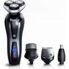 4-in-1 Beard Trimmer for Man Waterproof Electric Shaver with 3 Floating Heads Clipper USB Charging Digital Display