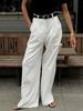 Ladies' Fashionable Versatile Casual Pants, Loose Fitting High Waisted Trousers