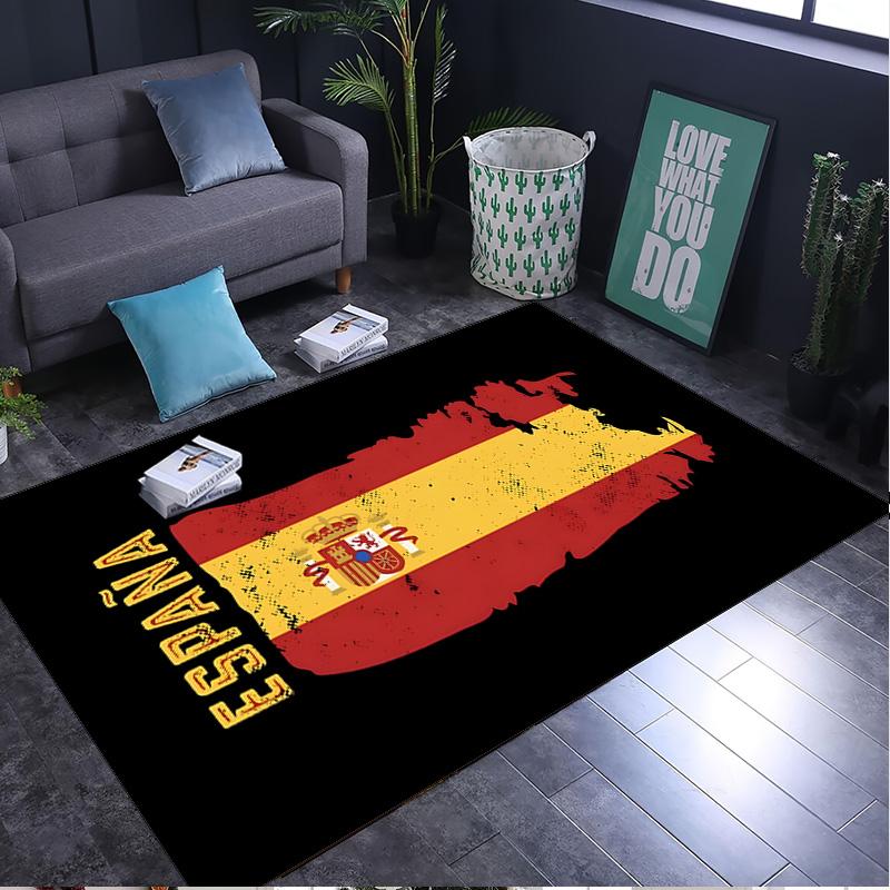 1PC rug Spain Coat Of Arms Carpet, Chair Rug,Area Rug for Office Bedroom living rooms bedroom, Doormat decor Christmas fan gifts
