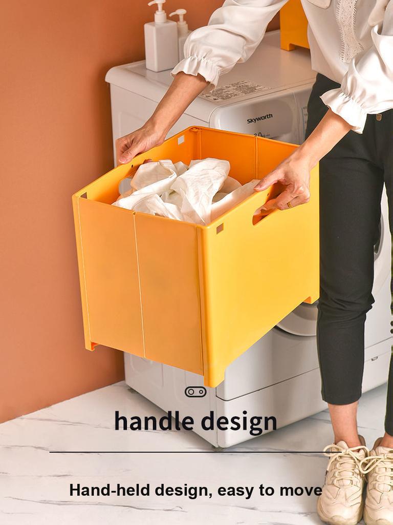 Bathroom Laundry Hamper Foldable Storage Basket Wall Mounted for Toiletries