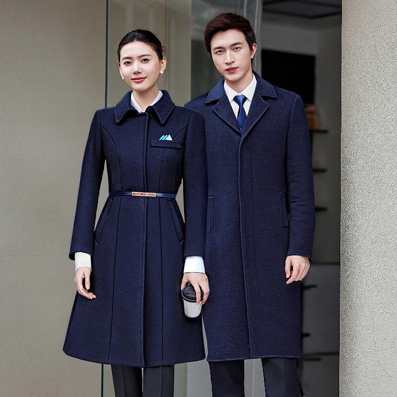 

Элегантное профессиональное зимнее пальто из шерстяной смеси M