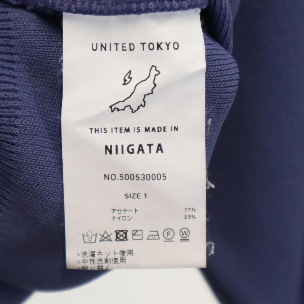 UNITED TOKYO made in Japan Langarmpullover 1 Blaustrick Damen Gebraucht
