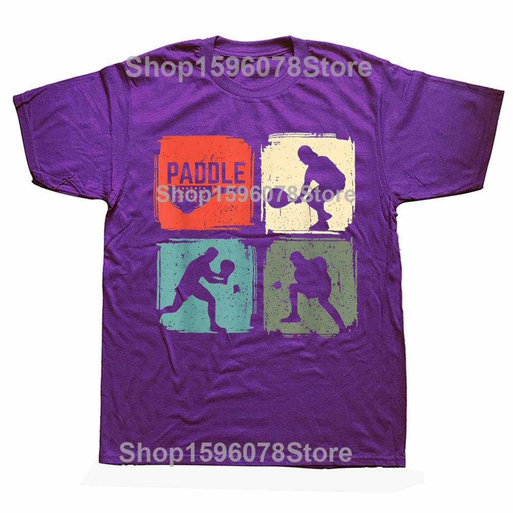 

Padel Funny Padel Player Vintage Retro Gift TShirt Breathable and Comfortable Cotton Graphic T Shirts Camiseta Hombre 4XL