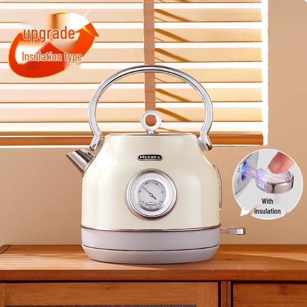 Mckaka Retro Electric Kettle - Integrated Insulation, Auto Constant Temperature Household Kettle