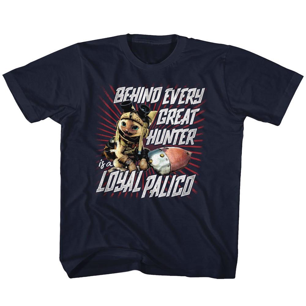 

Monster Hunter Capcom Behind Every Hunter Palico Capcom Youth T Shirt 2T-YXL Unisex T-Shirt XXXL