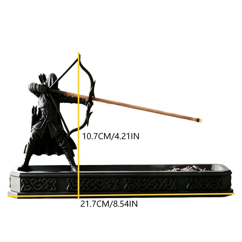 Incense Burner 3D Printed Archer Fantasy Cool Spiritual Home Decor Zen Sticks Incense Burner Holder for Living Room Bedroom 7