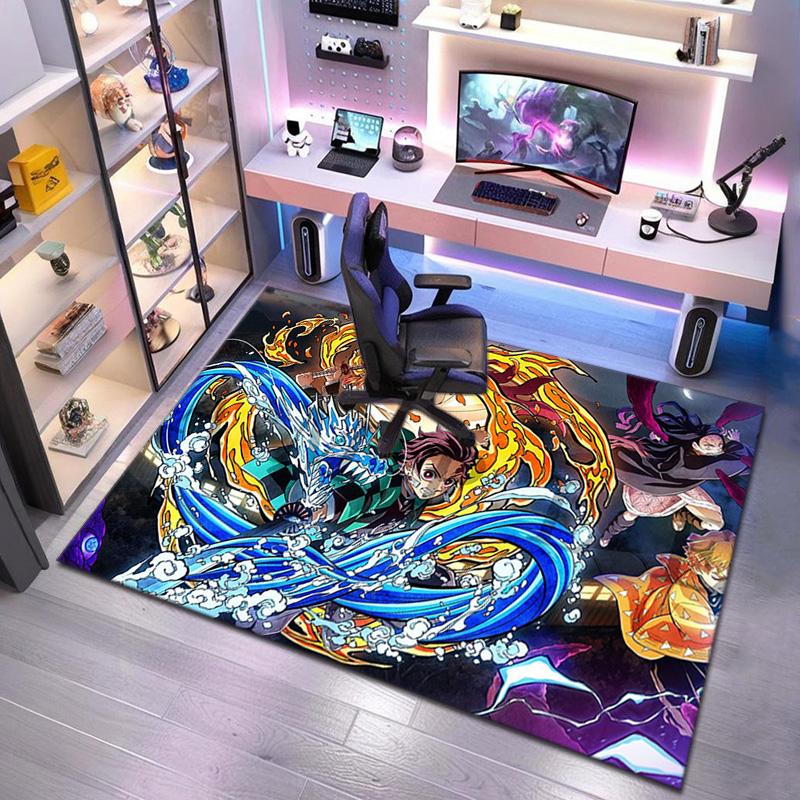 Japanese manga artist Koyoharu Gotouge's Demon Slayer carpet is suitable for living room and bedroom doormats office balcony decorative rugs H9