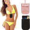 Nylon Slim-Fit Women's Hidden Travel Underwear Coin & Card Holder