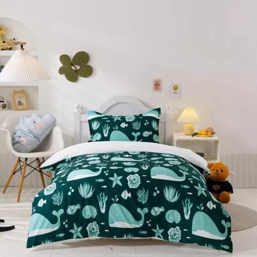 Whale Duvet Cover Set Bed Decoration First Choice Gift Suitable For Children Boys Girls And Adults Soft Warm And Breathable