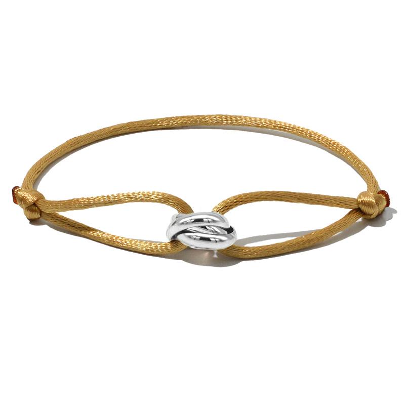 Bracelet 3 Stainless Steel Metal Buckle Bracelet Adjustable Rope Classic Bracelet for Men Friendship Jewelry Gift for Women