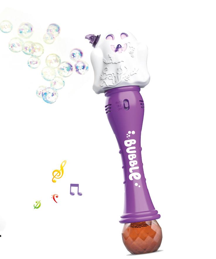 2025 Halloween Bubble Wand Halloween Light up Pumpkin Bubble Blower Christmas Toys For Kid Bubble Machine Party Supplies