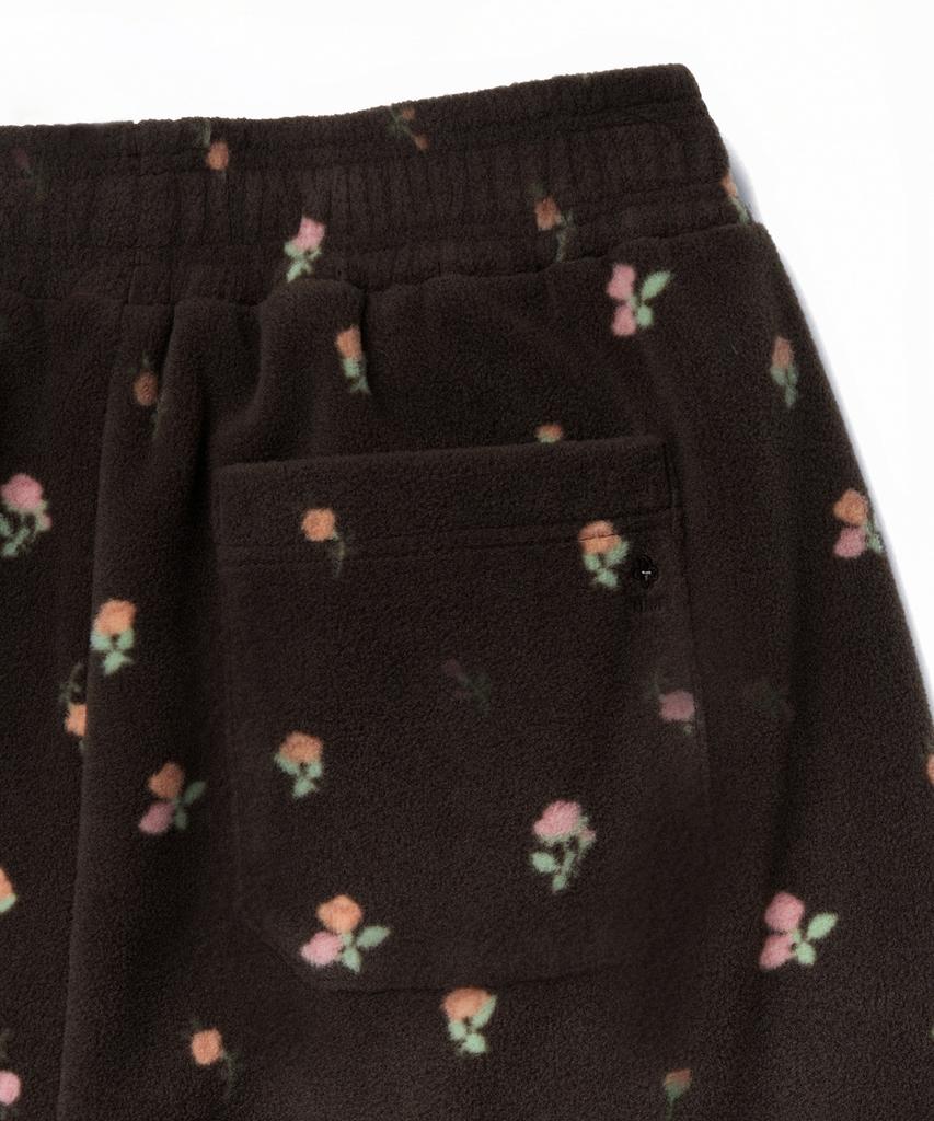 TTUDEMENT Rose Fleece Pants_Brown