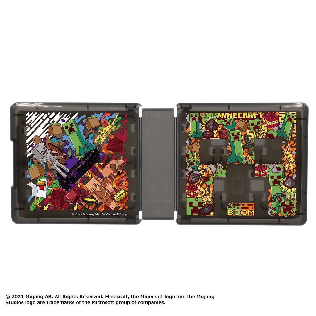 Lisensiert Kortholder for Nintendo Switch Kortlomme 24 Minecraft Grafisk Design [Nintendo produkt]