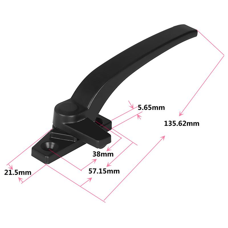 Klika pro otevíravé dveře a okno typ 50 zesílená klika z hliníkové slitiny masivní okenní klika ve tvaru 7