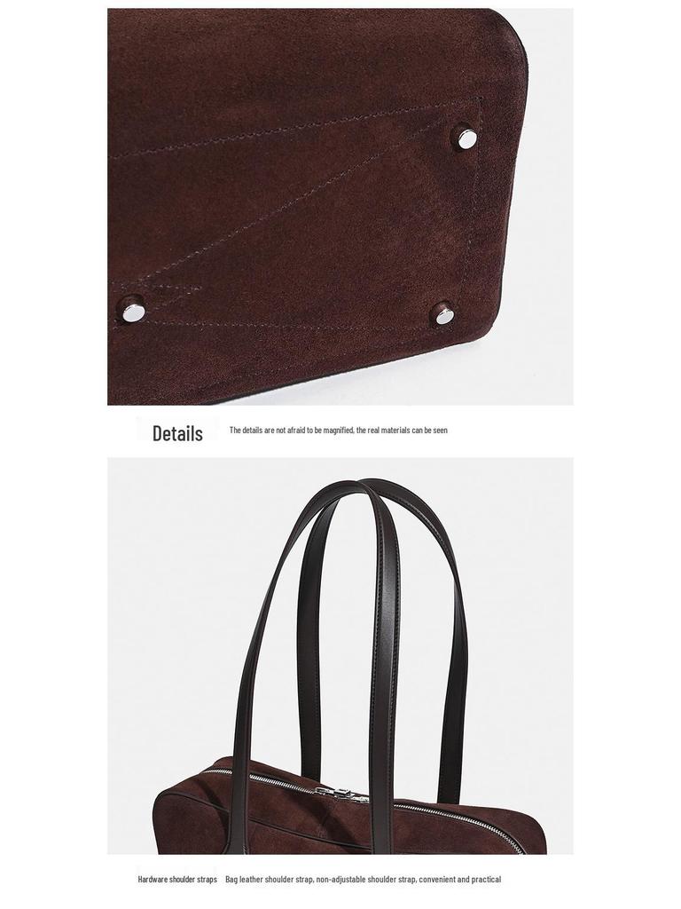 Dámská kožená taška Tote z pravé hovězí kůže 2025 - Victoria Ramenní taška Bowling