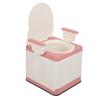 Adults Portable Toilet Odor Prevention Strong Load Bearing Folding Bedside Commode Chair with Arms for Elderly Pregnant