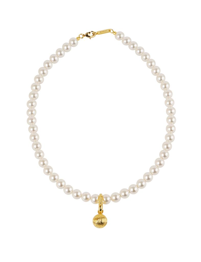 Matias Almond Pearl Necklace