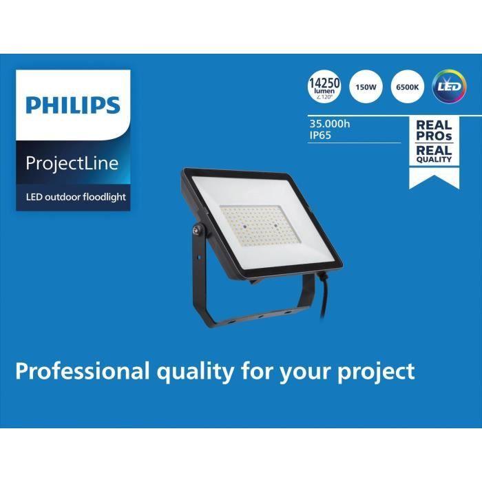 Projecteur LED - PHILIPS - 150W - 14250 Lumens - 6500K - IP65 - Extérieur