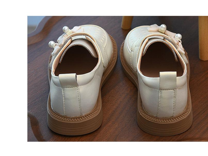 2025 Mädchen Leder Prinzessin Schuhe mit Schleife - Frühling/Herbst Kollektion