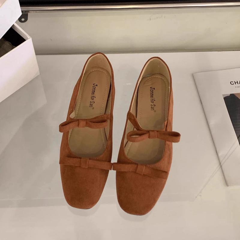 Fashion SUOJIALUN 2025 Autumn New Brand Women Flat Shoes Fashion Bow-knot Round Toe Ladies Mary Jane Shoes Soft Flat Heel Boat Shoes