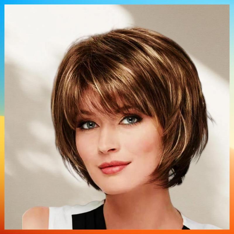 Modna Europejska Peruka Prosta Krótka Peruka HW2758