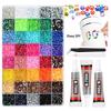 Nail Art Accessories: 40-Grids Colored Resin Flat-Bottom Jelly Rhinestones for DIY Nails, Clothing, and Phone Decoration