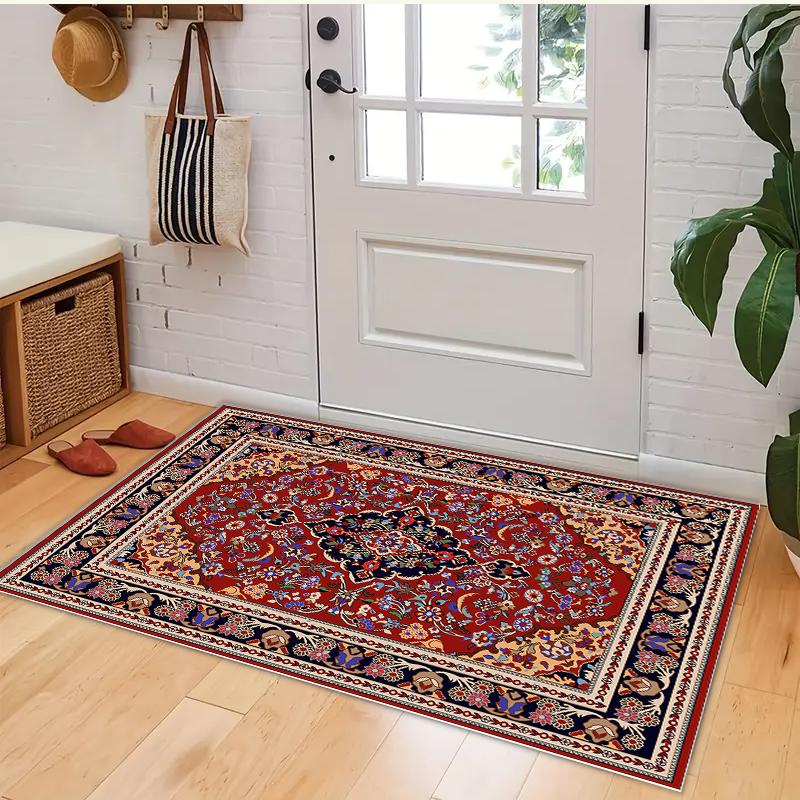VIKAMA Luxury Moroccan Boho Rug, Non-Shedding Non-Slip Bedroom Living Room Carpet,Fade Resistant,Hallway Long Carpet Home Decor