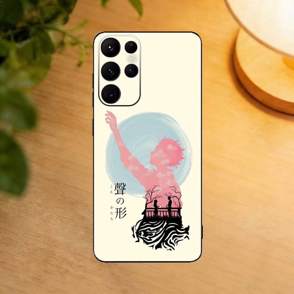 A Silent Voice Shoya Nishimiya Phone Case For Samsung S25,24,23,22,30,21,10,9,Ultra,Plus,Lite Soft Black Case