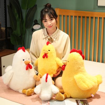 Niedliches Huhn Stofftier Plüschpuppe Spielzeug - Bauernhoftier Kuscheltier für Kinderzimmerdeko - Ideales Geschenk für Ostereier Geschenke