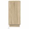 LED Sideboard in Sonoma Oak 71 x 34.5 x 75 cm engineered wood