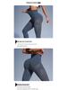 European & American High Waist Seamless Yoga Leggings - Peach Butt, Hollow Out Design for Women's Fitness & Outdoor Running