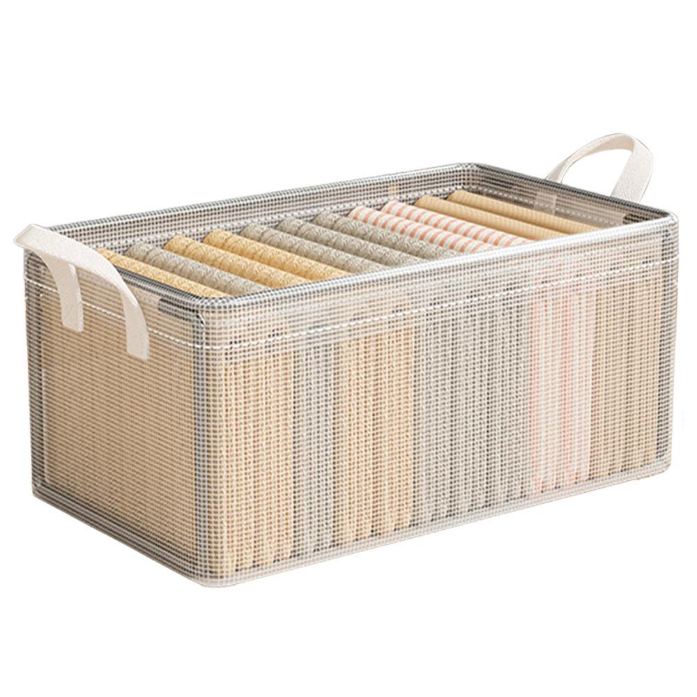 Folding Storage Basket PVC Organizing Container Underwear Storage Drawer  for Clothes and Pants