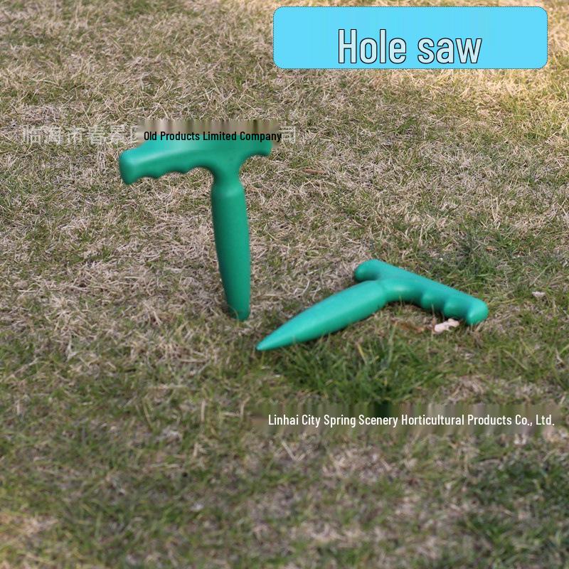 Root-Friendly Seedling Planter: Manual Hole Digger with Extended Handle for Gardening and Transplanting